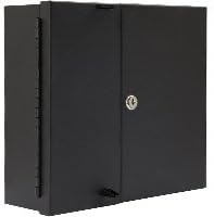 Gruber Fiber Enclosure, WM, 10.8"x12"x4", 2 Door, 4 Panel, BLK
