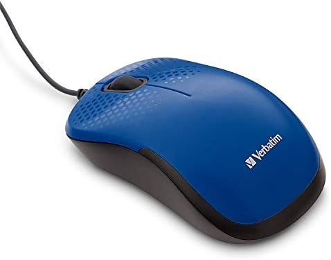 Verbatim Silent Corded Optical Mouse – Blue
