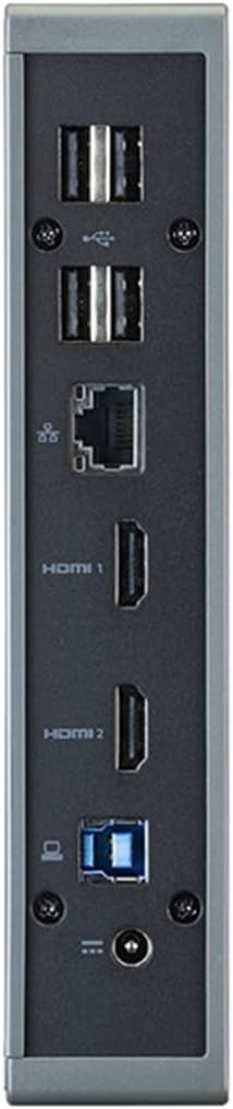 Acer U301 USB 3.0 Dock for Windows | 2 x HDMI Ports | 2 USB 3.1 Gen 1 Ports | 4 USB 2.0 Ports | Gigabit Ethernet | Requires One USB 3.1 Type A or USB 3.1 Type-C on Computer | Gray