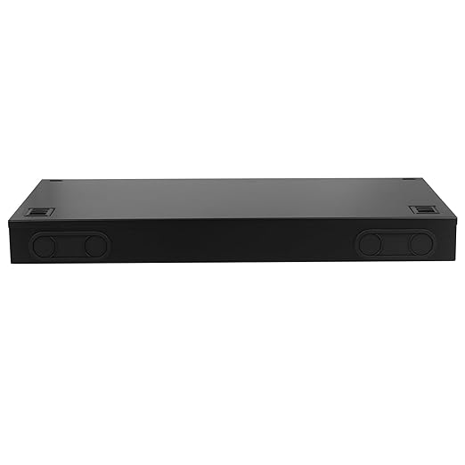 LC-MM 12 Duplex 24 Port Rack Mount Enclosure Box with Splice Tray Multimode LC-OM3 Kit (Includes 1.2 Meter Pigtail and 12PC Coupler)