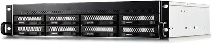 TERRAMASTER U8-500 Plus NAS Storage - 8Bay Core i7 1255U 10-Cores 12-Threads CPU, 16GB DDR5 RAM, Dual 10GbE Ports, 2U Rack Mount Network Attached Storage Peak Performance for Business (Diskless)