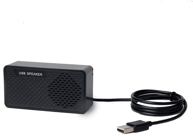 USB Computer Speakers, USB Powered Mini Sound Bars, Laptop Stereo Speaker, Plug and Play to Save Space,Suitable for Computer Notebook Desktop Computer Office Surface (Black-s)