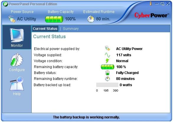 CyberPower CP550SLG Standby UPS Battery Backup and Surge Protector, 550VA/330W, 8 Outlets, Compact, UL Certified