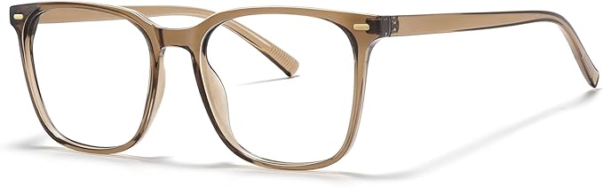 Oversized Square Blue Light Blocking Glasses for Women Men, Anti-Fatigue Computer Monitor Glasses Reduce Eye Strain
