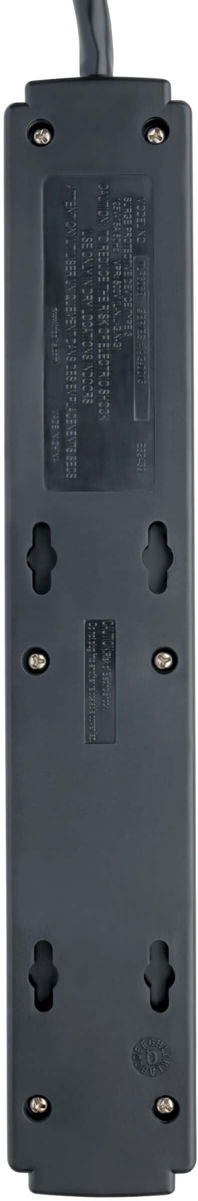 Eaton Tripp Lite Series 6 Outlet Surge Protector Power Strip, 6ft Extension Cord, 900 Joules, 15A Circuit Breaker, UL Certified, Black (TLP606B)