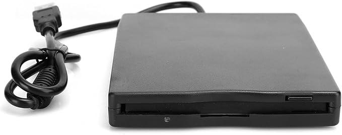3 5" USB External Floppy Disk Drive, Portable Floppy Drive, 1 44 MB FDD for PC Window 2000/XP/Vista/7/8, No Extra Driver Required, Plug and Play, USB External Floppy Disk Drive Portable 1 44 MB FD