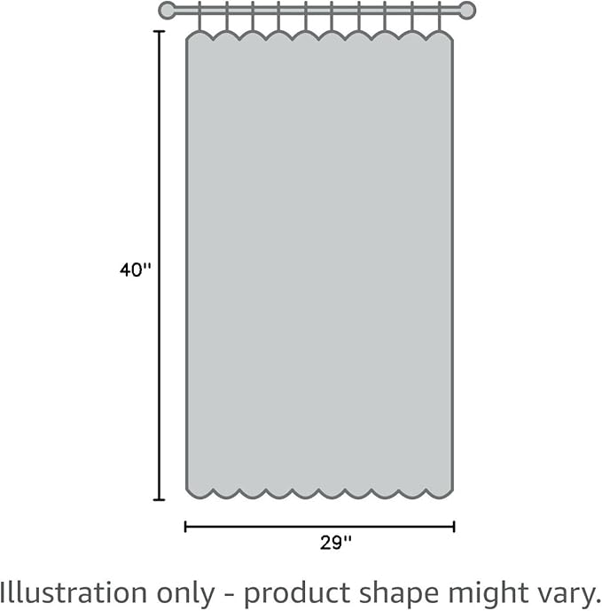 NICETOWN Modern Blackout Curtains Noise Reducing, Greyish Blue, 2 Panels, W29 x L40 -Inch, Thermal Insulated and Privacy Room Darkening Drape Panels for Boy's Guest Room Door Small Short Window