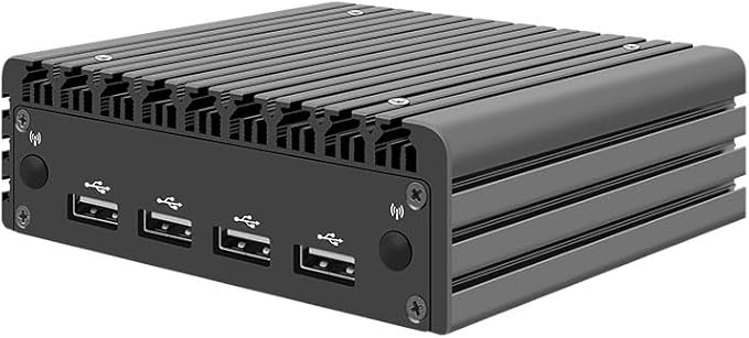 CWWK X86-P3 Mini Fanless Host, Dual Network Port N5105/N5100 Soft Routing,6w Low Power Consumption,Intel I226-V,Suitable for Light Office,Edge Computing. (X86-P3 N5105, 8G RAM 256G SSD)
