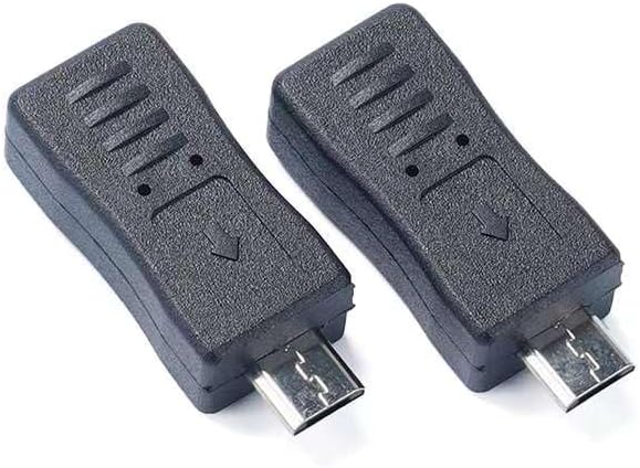 USB C to Micro USB Adapter, 2 Pack USB Type C Female to Micro USB Male Converter Adapter Suitable for Phone and Tablet (TypeC Female/Micro Male)