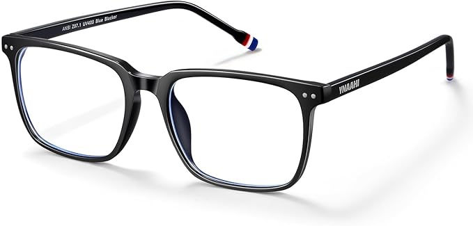 Blue Light Glasses for Men Women, 99% Blue Light Blocker, UV Protection. Ideal for Computer Use, Gaming, Reading.