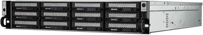 TERRAMASTER U12-500 Plus NAS Storage - 12Bay Core i7 1255U 10-Cores 12-Threads CPU, 16GB DDR5 RAM, Dual 10GbE Ports, 2U Rack Mount Network Attached Storage Peak Performance for Business (Diskless)