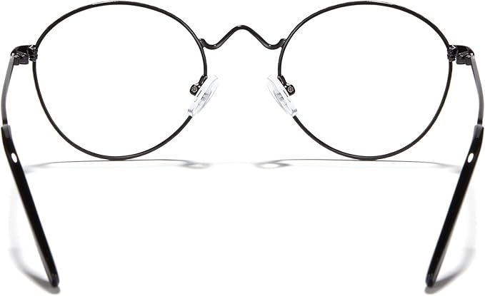 Cyxus Blue Light Glasses for Men and Women, Round Metal Frame Computer Eyeglasses for Office, Gaming, Reading 8090