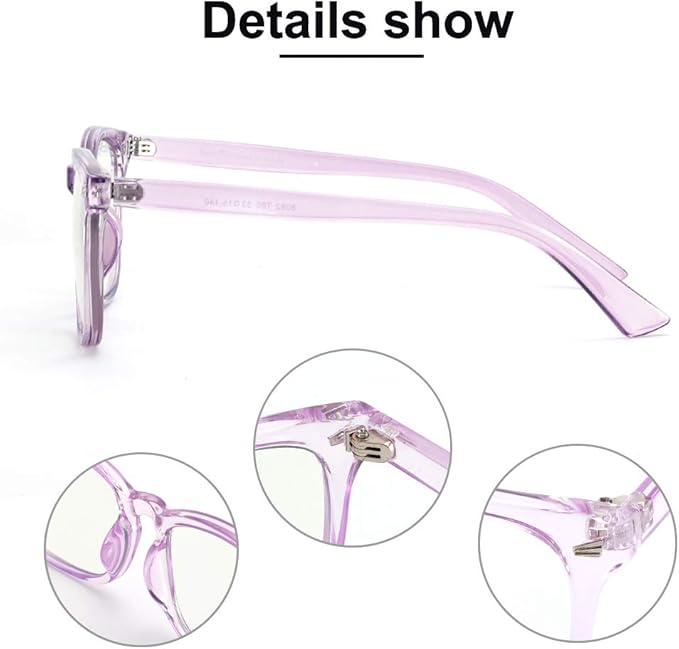 Cyxus Blue Light Glasses Men Women Reduce Eye Strain UV Blocking for Office Work Computer Screen 8082