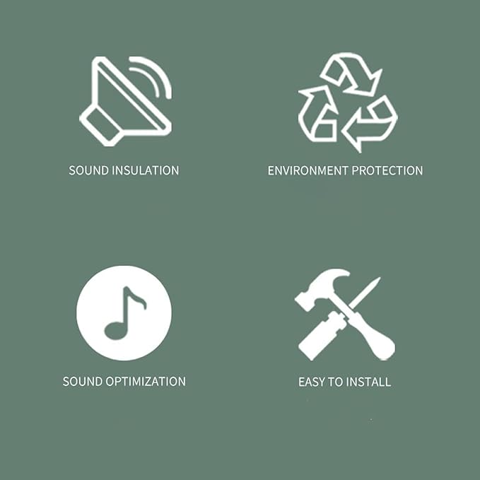 52 Pack 12 "X 12 "X1" Acoustic Panels Studio Soundproofing Foam Wedge Tiles, (52BLACK)