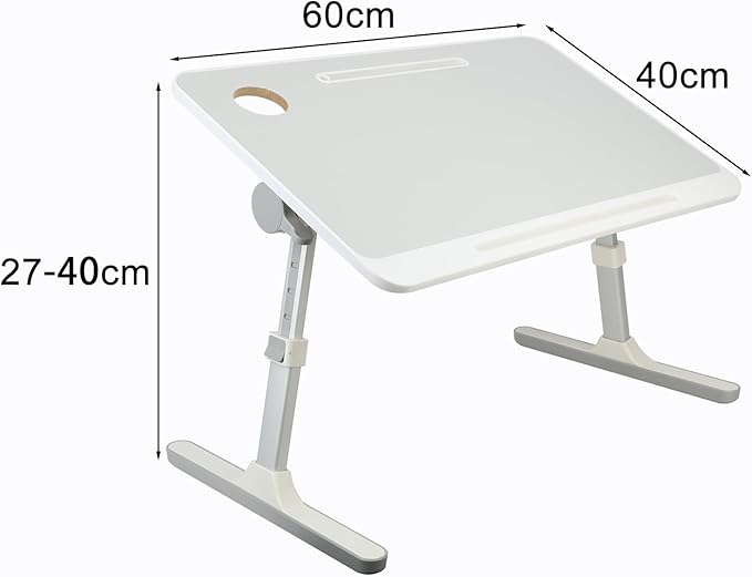 Laptop Desk for Bed - Foldable Laptop Stand Table with Storage Drawer,USB Lights and Fan,Protable Lap Desk with Adjustable 5 Height and 4 Angle for Sofa Couch Bed Floor