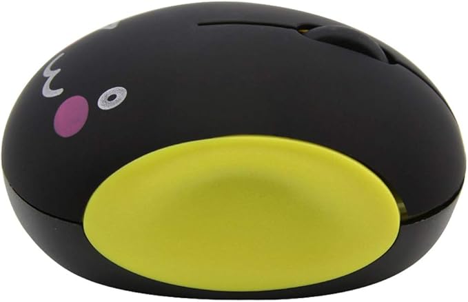 3C Light 2.4GHz Wireless Cute Small Silent Portable Mini Rechargeable Optical Mice - 3 Button Cordless Mouse for Laptop, Desktop, PC & Notebook (Yellow)