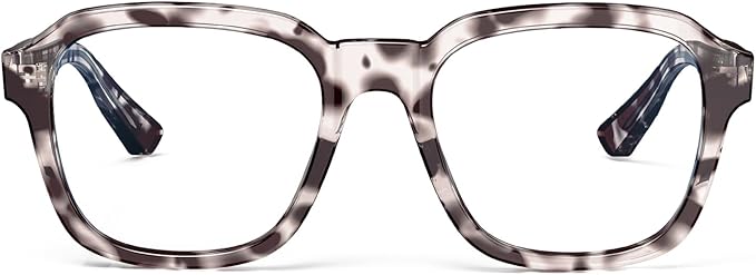 VISOONE Oversized Square Blue Light Blocking Glasses Fashion Computer Eyewear for Women and Men BENNETT