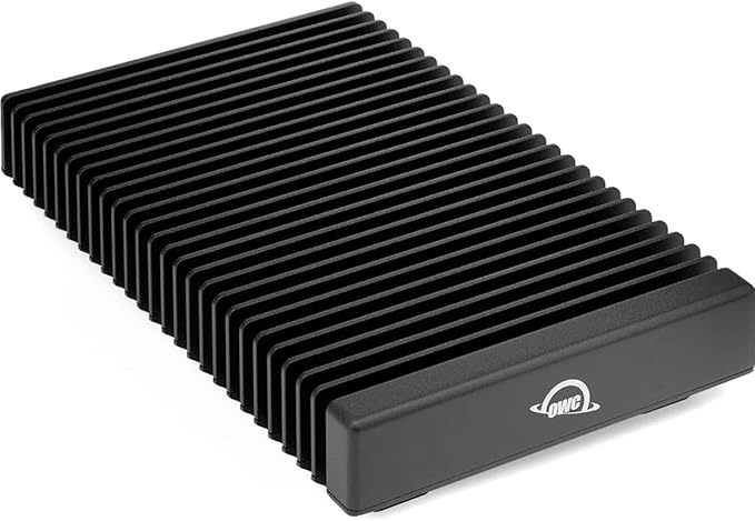 OWC 32.0TB Thunderbolt 40Gb/s Four Drive External NVMe SSD Compact Storage Solution with SoftRAID, Hard Shell Travel case, and 0.7M (29") Thunderbolt Cable