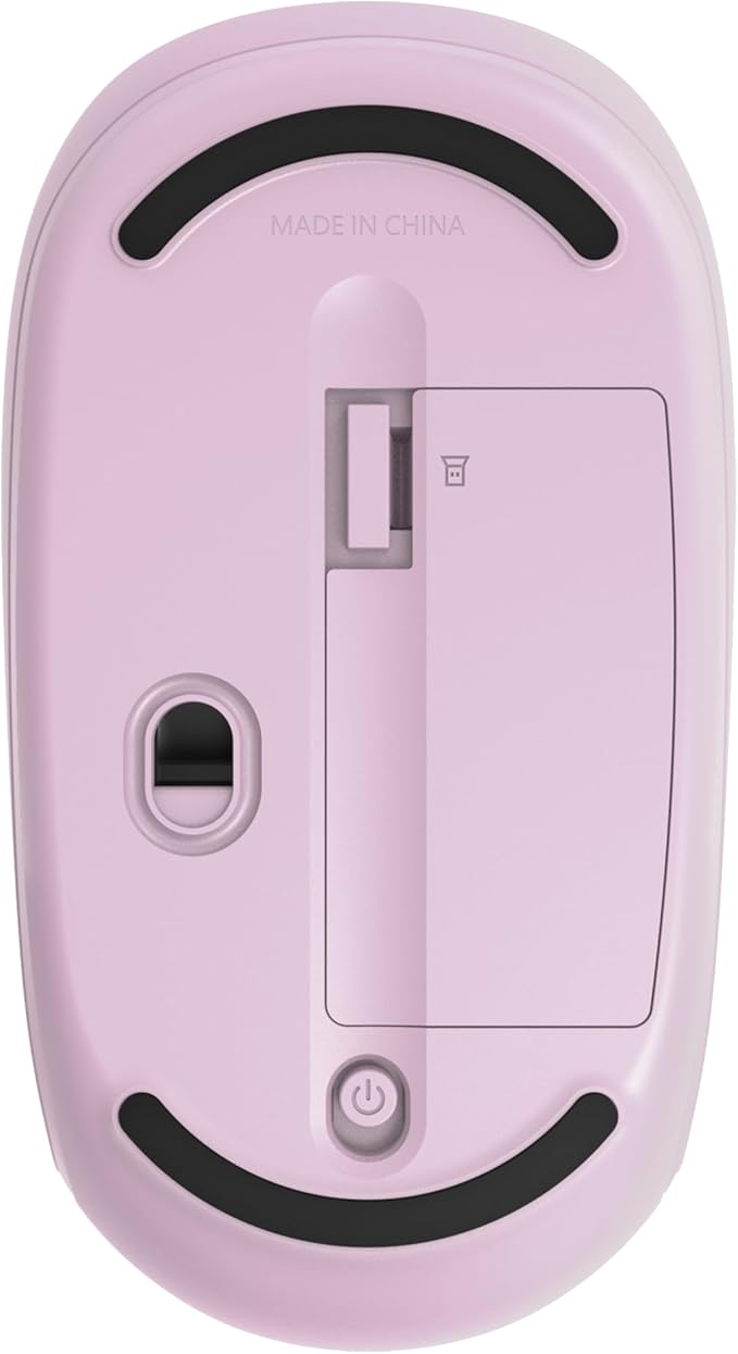 Incase Wireless Mobile Mouse 1850 – Designed by Microsoft – Compact, Comfortable, Right/Left Hand Use, 6-Month Battery Life, Nano Transceiver, Works with Mac/Windows 8/10/11 (Light Orchid)