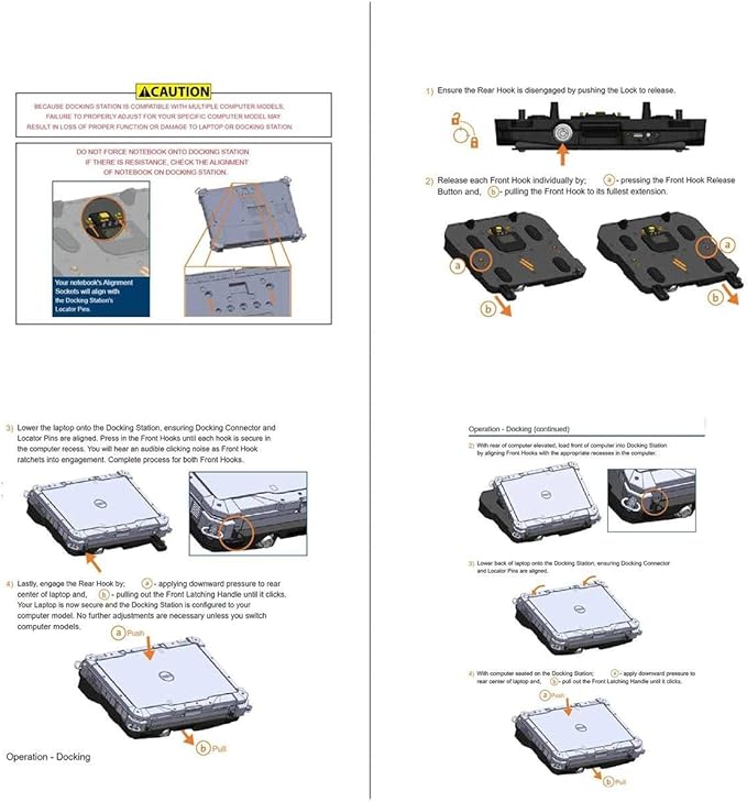 Havis DS-DELL-400 Series, Docking Station for Dell Latitude 12" & 14" Rugged Extreme Notebooks 5414, 5420, 5424, 7414, 7424 with Lind Power Supply (Renewed)