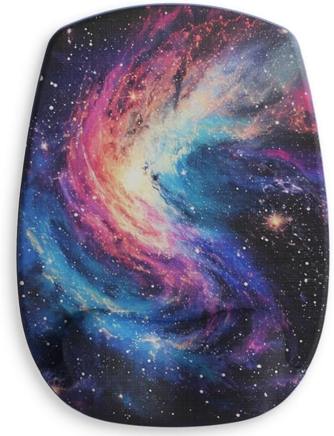 ErgoFlow Gel Wrist Rest Mouse Pad-Ergonomic Cushion for Desk, Cute Aesthetic Computer Decor for Women,Small Mousepad Mat&Laptop Pads-Office,Home Wireless Support&Ergo Accessories (08Spiral Galaxy)
