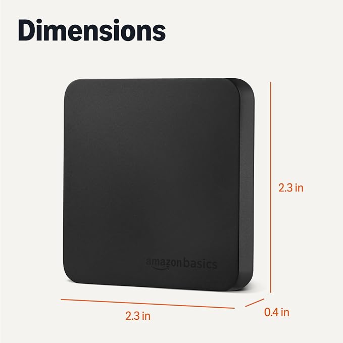 Amazon Basics Portable External SSD, 1TB, 2000MB/s Speeds, USB 3.2 Gen 2, IP65 Water & Dust Resistant, Black