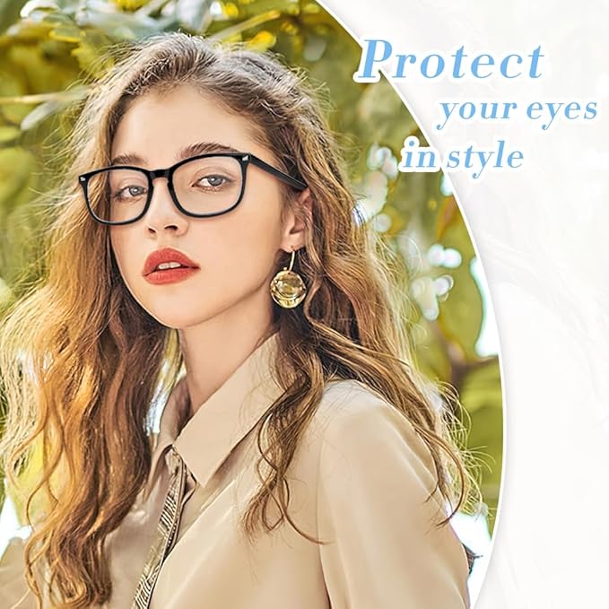 NZKNP Blue Light Glasses for Woman Men,Blue Light Blocking Glasses,Clear Glasses