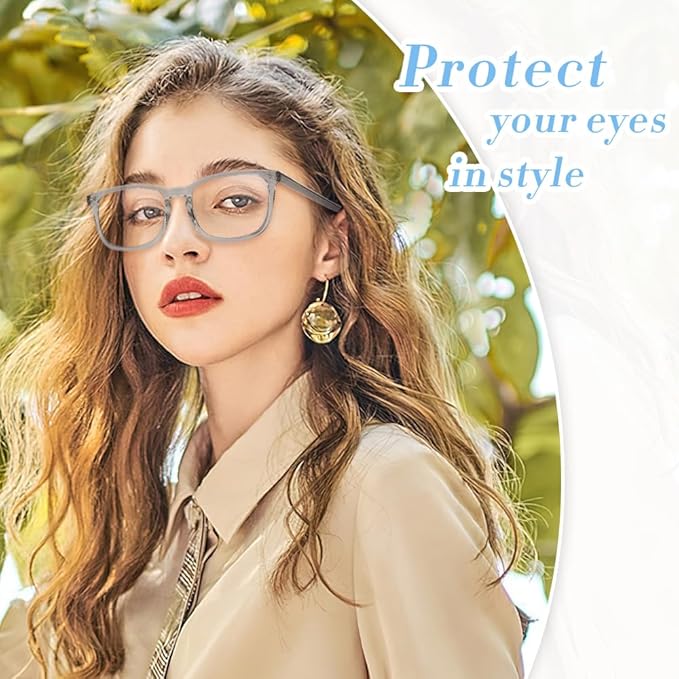 NZKNP Blue Light Glasses for Woman Men,Blue Light Blocking Glasses,Clear Glasses
