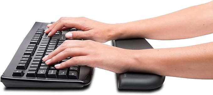 Kensington ErgoSoft Wrist Rest for Standard Keyboards, Black (K52799WW)