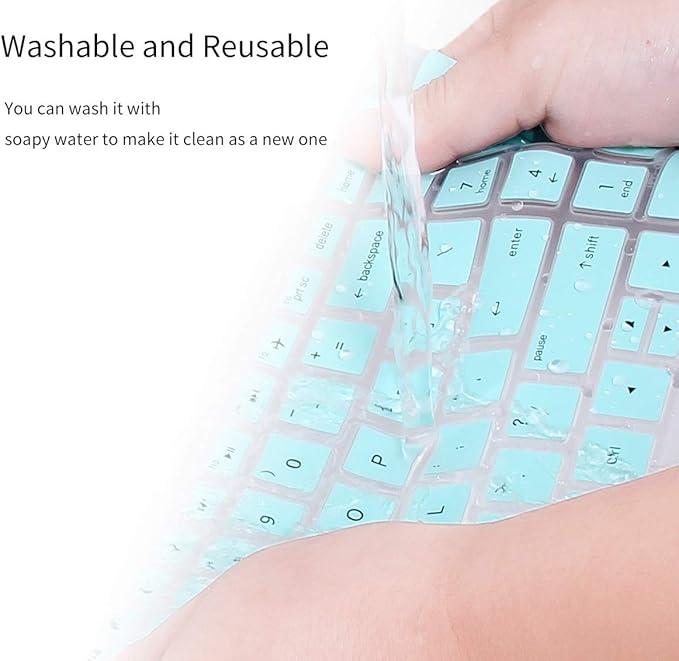CaseBuy Keyboard Cover for Logitech K350 & MK550, Ultra Thin Protector, Mint