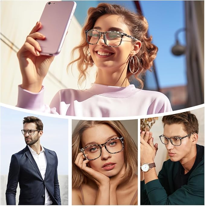 NZKNP Blue Light Glasses for Woman Men,Blue Light Blocking Glasses,Clear Glasses