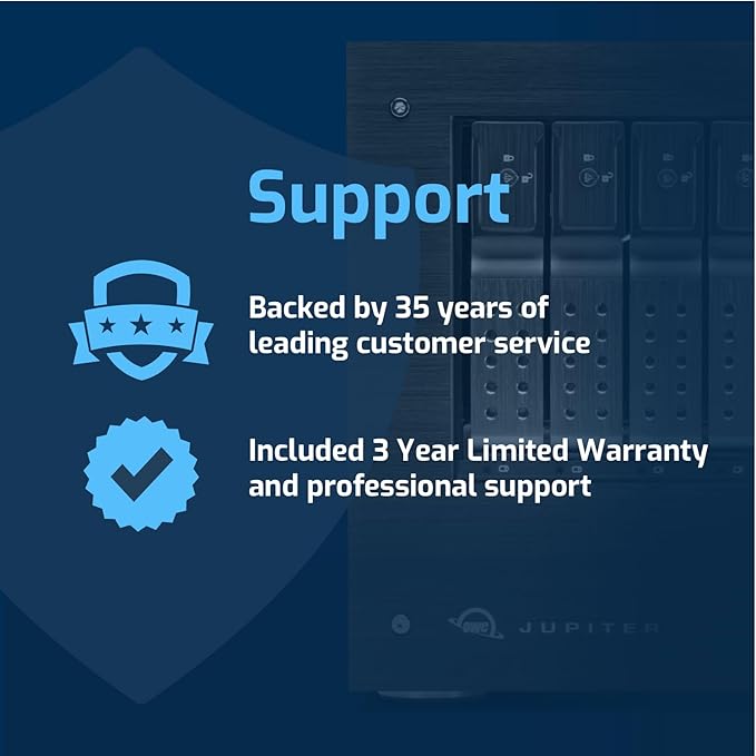 OWC 80TB Jupiter Mini 5-Bay Desktop NAS System with Intel Xeon Up to 2.7Ghz, 32GB Memory, Double 10GbE, TrueNAS™ Scale OS