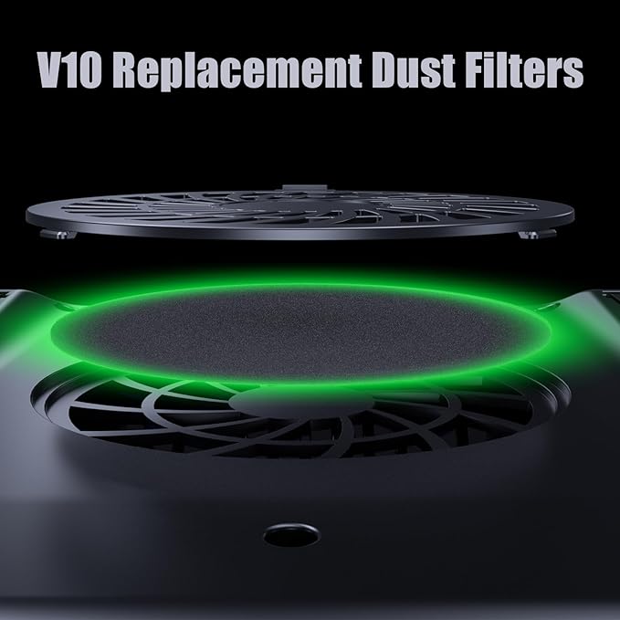 llano V10 Laptop Cooler Replacement Dust Filter Set (5-Pack) – Compatible with V10 Pro/SE Cooling Pad, Improves Airflow & Cooling Efficiency, Keeps Fan Clean, Extends Laptop Lifespan