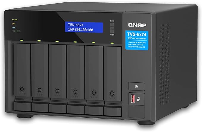 QNAP TVS-h674 6-Bay Core i5-12400 32GB NAS Enclosure