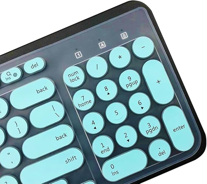 Silicone Keyboard Skin Cover Protector Compatible for Logitech K780 Multi-Device Wireless Keyboard, K780 Multi-Device Wireless Keyboard Accessories (Mint)
