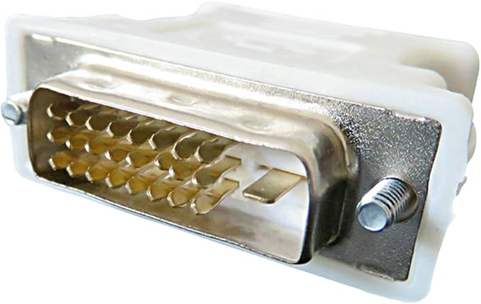 VGA Adapter DVI-I 24+1 Male to VGA 15 Pin Female Adapter Supports 1080P Full HD for Computer, PC Host, Laptop, Graphics Card to HDTV, LG HP Dell Monitor and Projector (2 Pack)