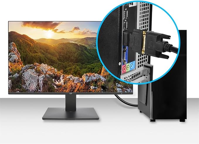 Monoprice HDMI Male to DVI-D Single Link Female Adapter - for Use with Computer's Video Card, DVD Player, Blu-ray Disc Player, Gold Plated Connectors, Black
