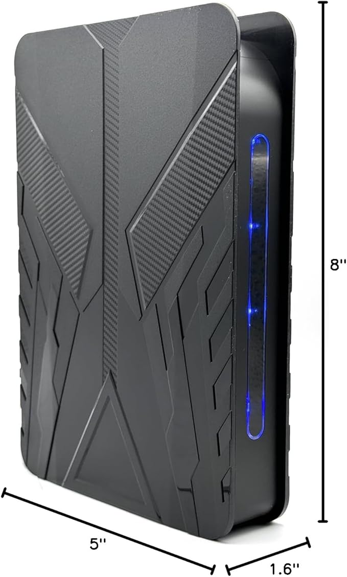Avolusion PRO-T8 Series 4TB USB 3.0 External Gaming Hard Drive for PS5 Game Console (Black) - 2 Year Warranty (Renewed)