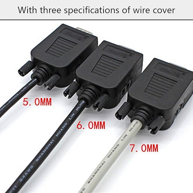 Connector DB9 RS232 D-SUB Serial Adapters (2 PCS Female Adapter)