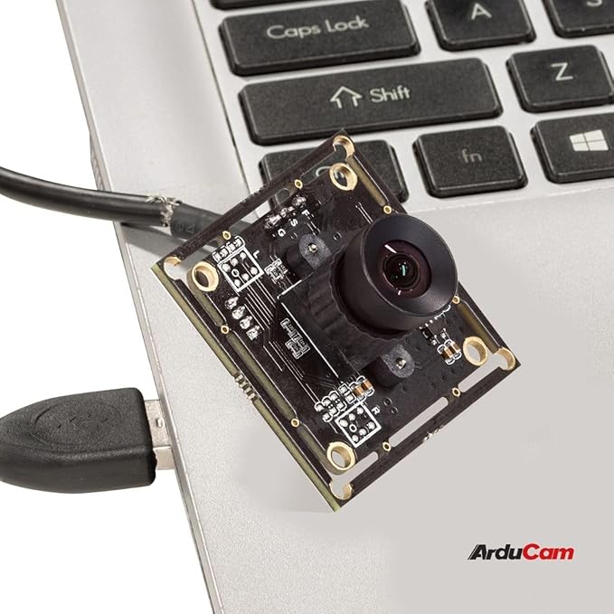 Arducam 100fps Global Shutter Color USB Camera Board, 1MP OV9782 UVC Webcam Module with Low Distortion M12 Lens Without Microphones