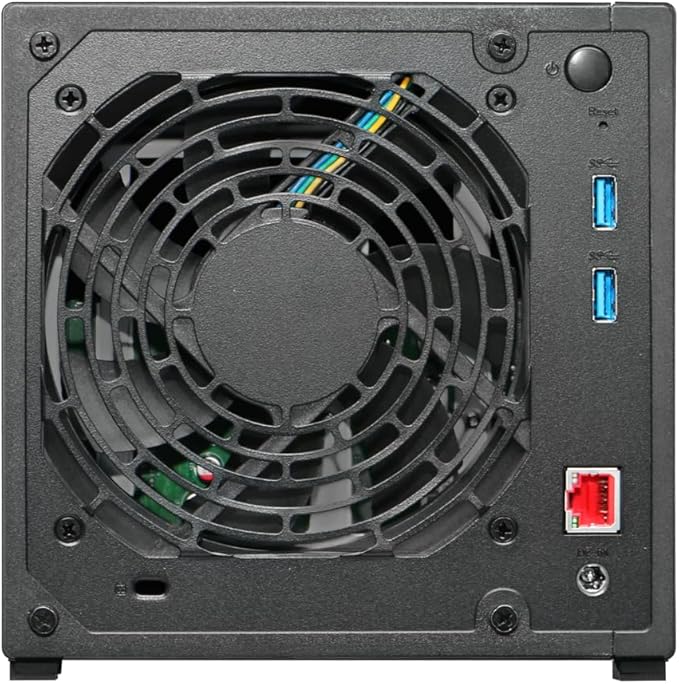 Asustor Drivestor 4 Gen 2 AS1204T, 4 Bay NAS, Quad-Core 1.7GHz CPU, 2.5GbE Port, 1GB DDR4, 3 USB 3.0, Network Attached Storage for Personal and Home Cloud Backup (Diskless)