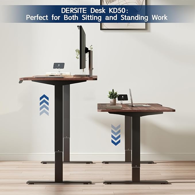 Dual Motor Standing Desk Frame, Electric Adjustable Legs, Workstation Desk Base, Sit stand desk frame, 3 Memory Height Settings, with Cable Management Tray, Headphone Hook