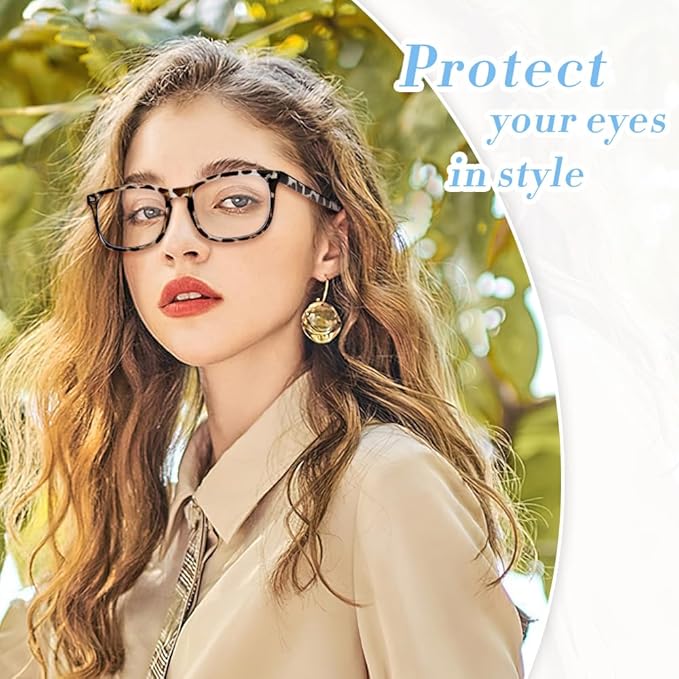 NZKNP Blue Light Glasses for Woman Men,Blue Light Blocking Glasses,Clear Glasses