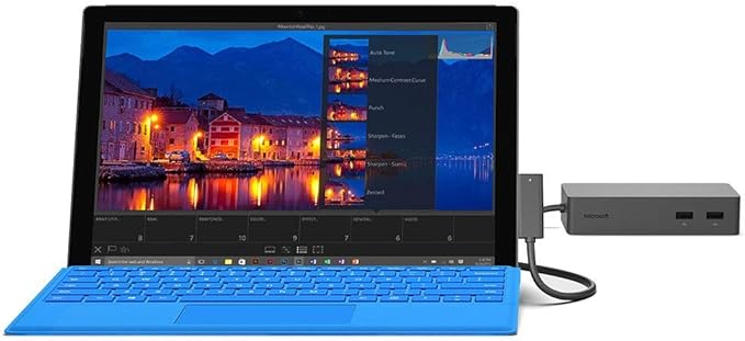 Microsoft 1661 Docking Station - Tablet, Surface Pro 3, Surface Pro 4 Surface Book, Black W/90W power adapter(Renewed)