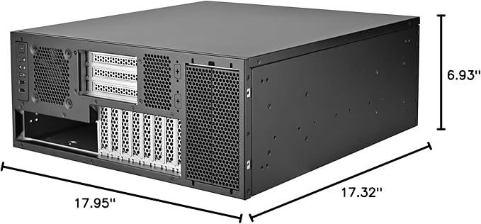 Silverstone Technology RM47-502-I 4U Interchangeable Rackmount Chassis with Front Accessible Combo Expansion Slots, SST-RM47-502-I