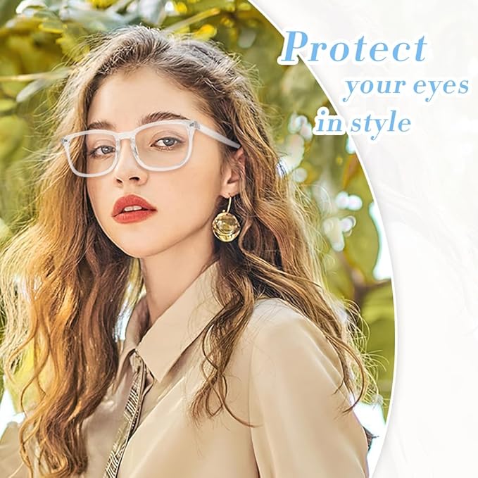 NZKNP Blue Light Glasses for Woman Men,Blue Light Blocking Glasses,Clear Glasses