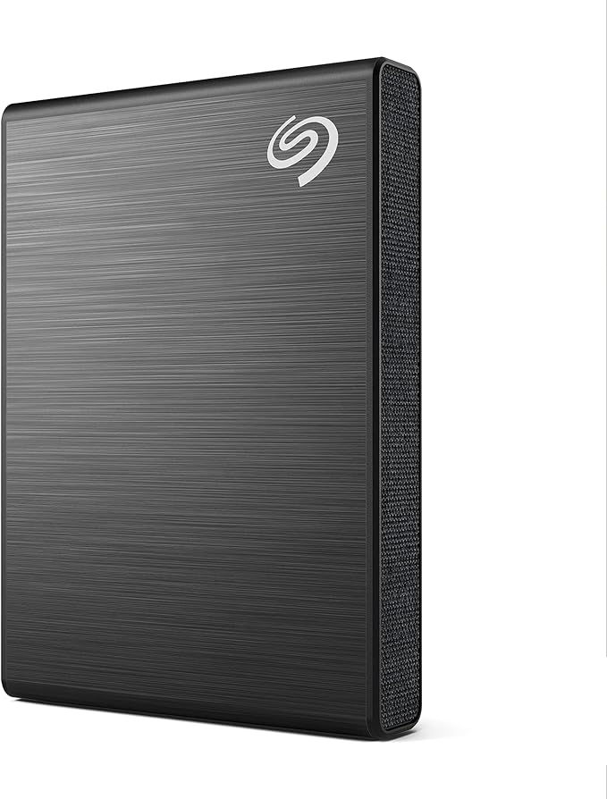 Seagate One Touch SSD 2TB External SSD Portable – Black, speeds up to 1030MB/s, 6mo Mylio Photo+ subscription, 6mo Dropbox Backup Plan and Rescue Services (STKG2000400)