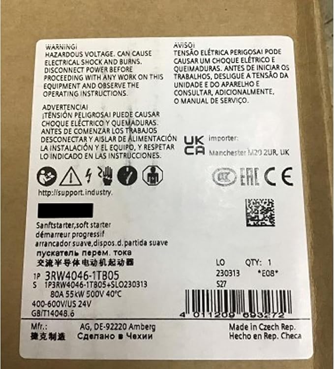 1 Pcs 3RW4046-1TB05 New in Box 3RW40461TB05 Expediated