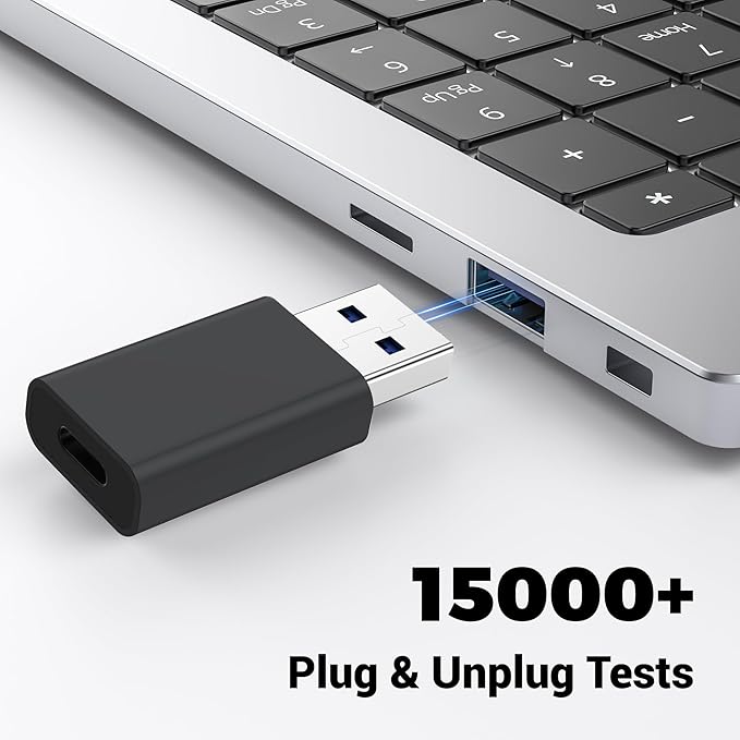 USB to USB C Adapter 2 Pack, USB-C Female to USB Male Adapter,OTG Charger Converter Compatible for Apple Watch Ultra iWatch/iPhone/Pro Max Plus/Airpods/iPad 9 10 Air 5 Mini 6/Car/Samsung
