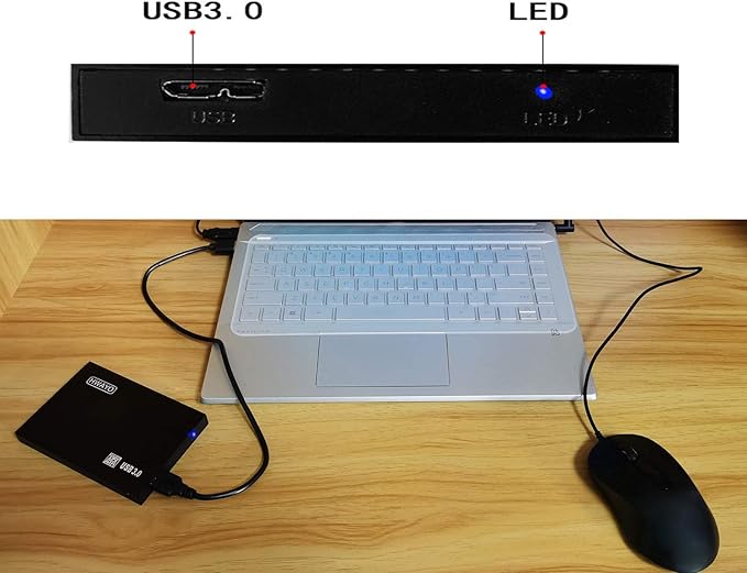 2.5'' 750GB Ultra Slim Portable External Hard Drive USB3.0 HDD Storage for PC/Desktop/Laptop/MacBook/Chromebook/Xbox One (Black)